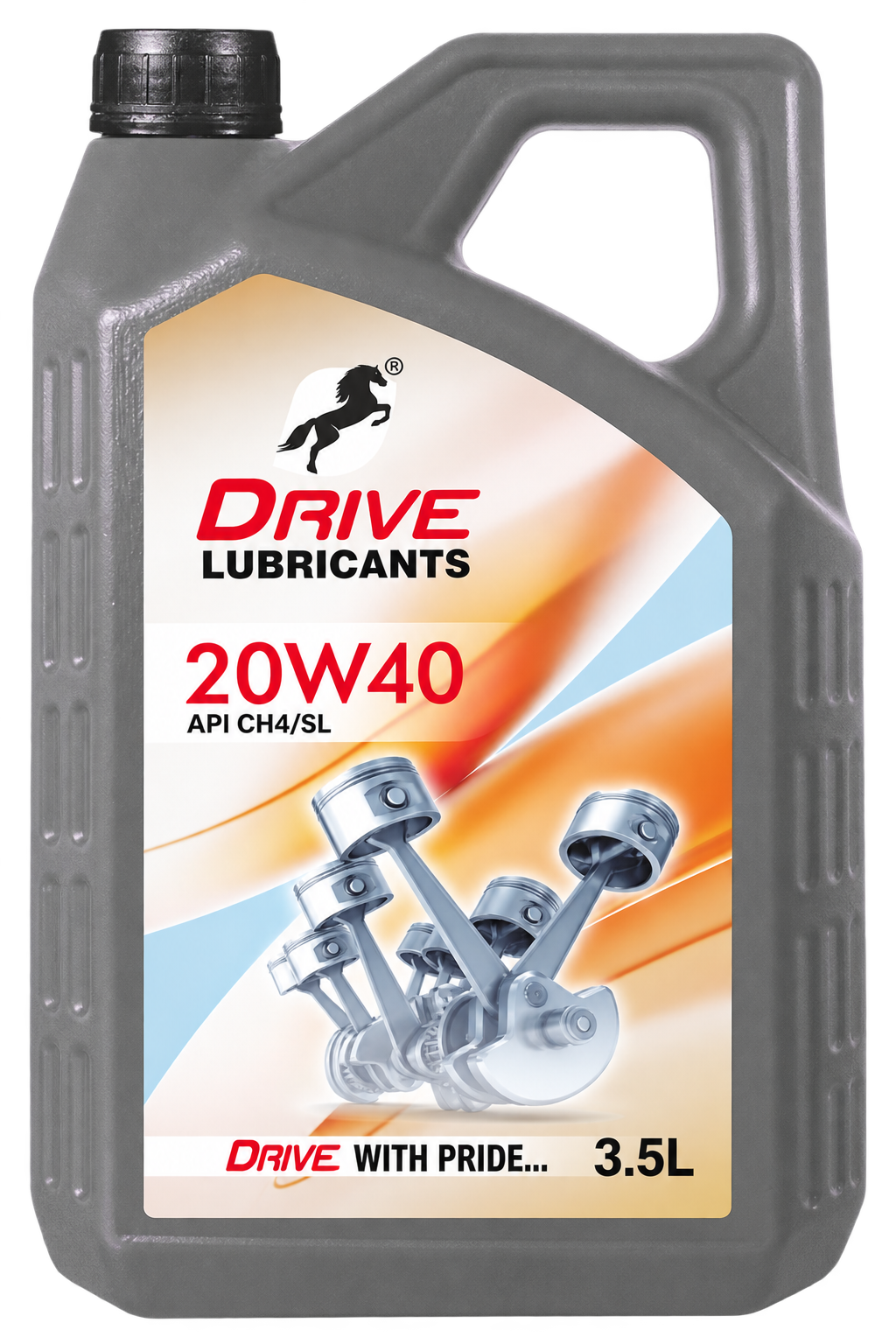 Goldtap 20W 40 automotive engine oil, API CH4 grade, 3.5L pack